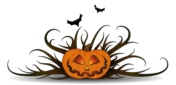 Calabaza de Halloween — Vector de stock