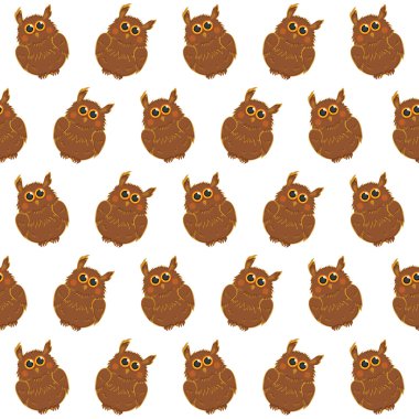 renkli baykuş ile Seamless Modeli.