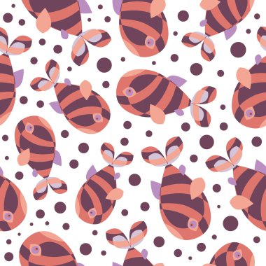 Balık ve kabarcıklar.