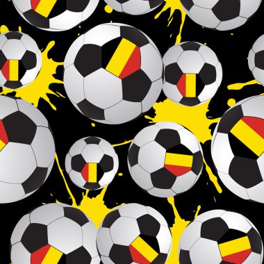 futbol topları seamless modeli