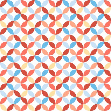 Kesintisiz Daire geometrik desen.