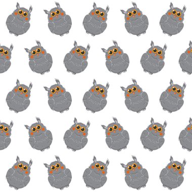 renkli baykuş ile Seamless Modeli.