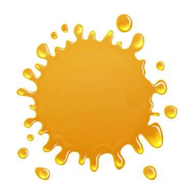 petrol veya bal leke, vektör simgesi