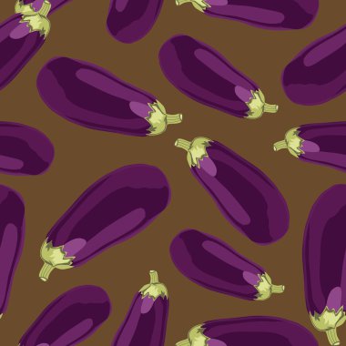 eggplants.seamless arka plan.