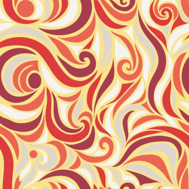 Dalga sorunsuz elle çizilmiş desen