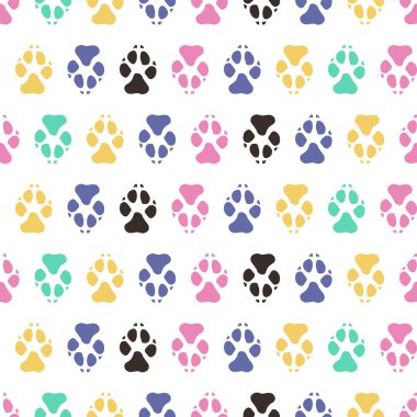 Köpekler sorunsuz vektör desen izler.