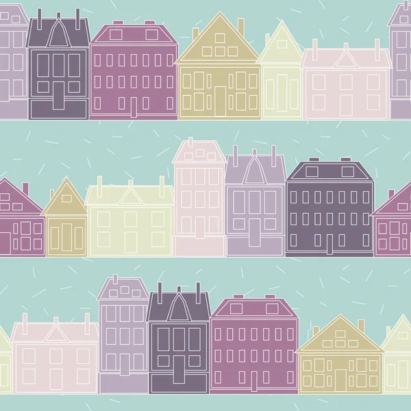 Houses seamless pattern