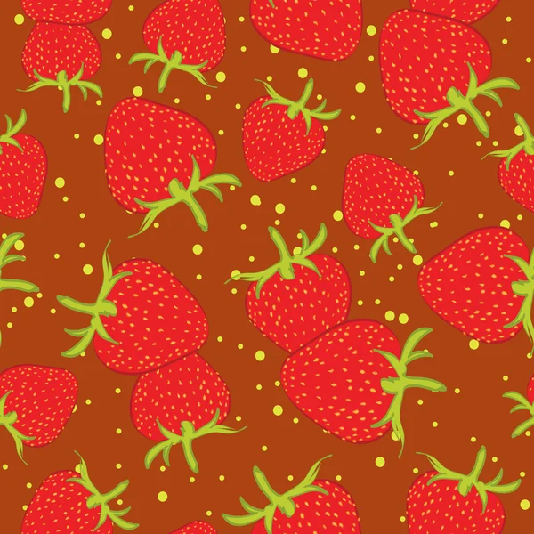 Strawberries background — Stock Vector