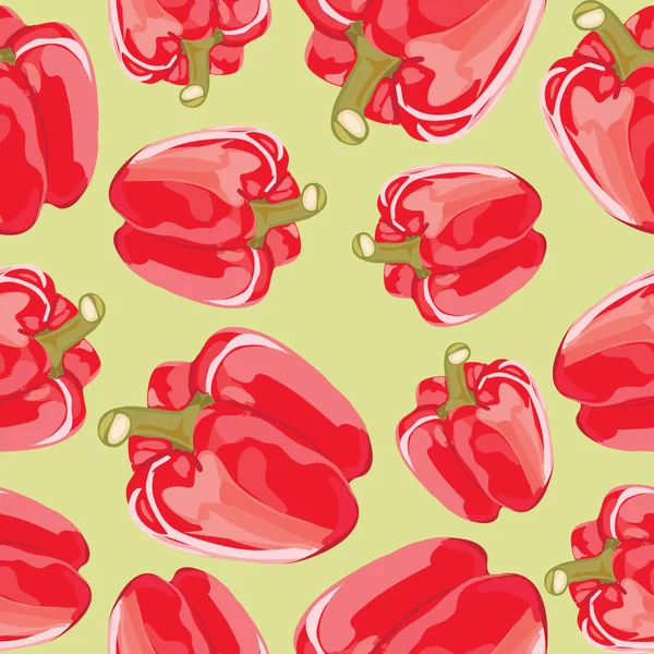 Red peppers background. — Stock Vector