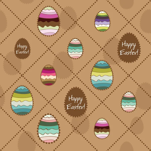 Easter eggs and beads — Stock Vector