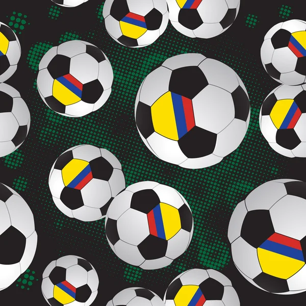 Footballs.Fond sportif . — Image vectorielle