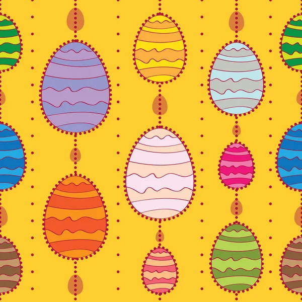 Huevos y cuentas de Pascua — Vector de stock