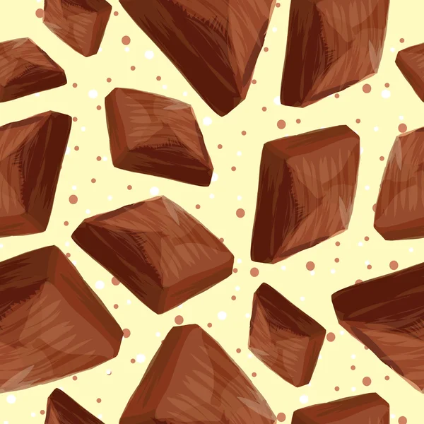 Modèle sans couture au chocolat. — Image vectorielle