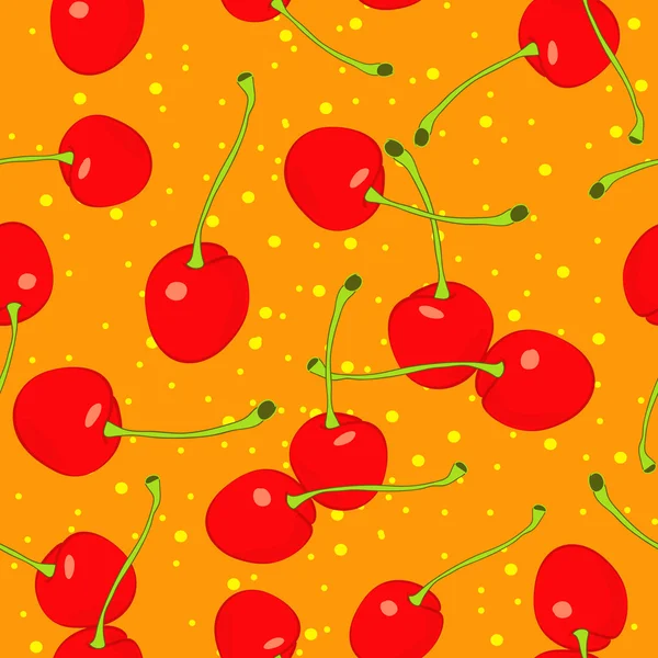 Cherries background — Stock Vector