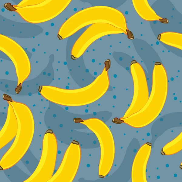 Bananas sem costura fundo . — Vetor de Stock