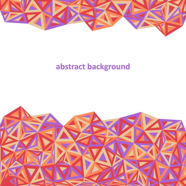 Triangle background, colorful abstract. — Stock Vector