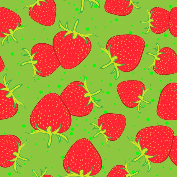 Strawberries background — Stock Vector