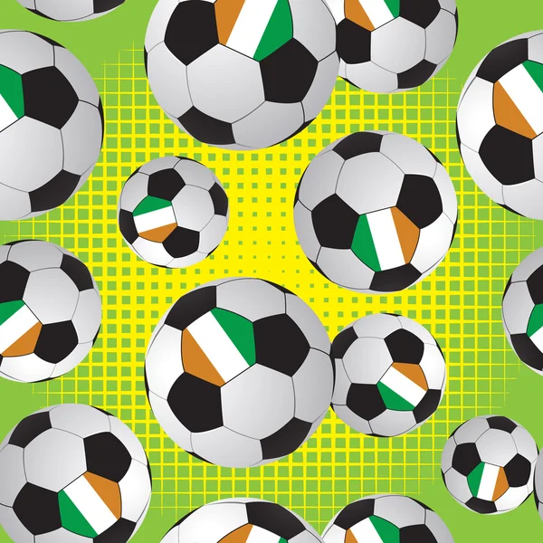 Текстурный футбольный мяч. Спортивный шаблон . — стоковый вектор