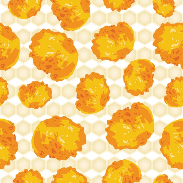 Honeycombs. Seamless pattern. — Stock Vector