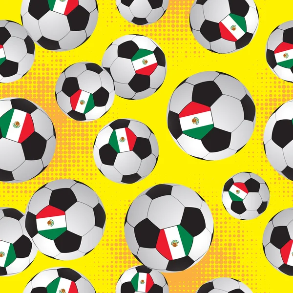 Des ballons. Modèle de football . — Image vectorielle