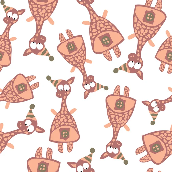 Girafes dans un style rétro — Image vectorielle