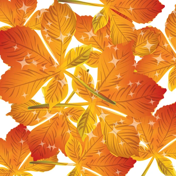 Muster des Herbstblättervektors — Stockvektor