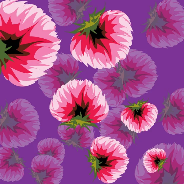 Floral achtergrond klaver bloemen — Stockvector