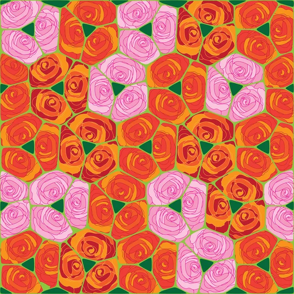 Floral background , roses. — Stock Vector