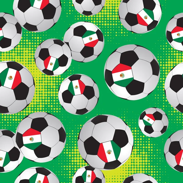 Des ballons. Modèle de football . — Image vectorielle