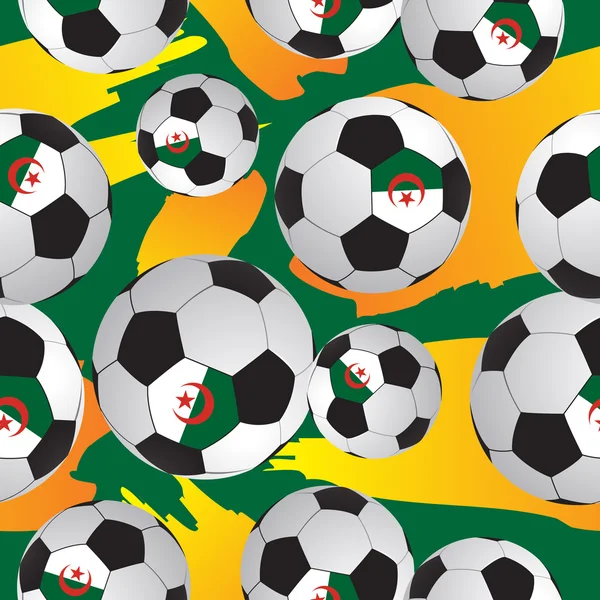 Footballs seamless pattern. — Stock Vector