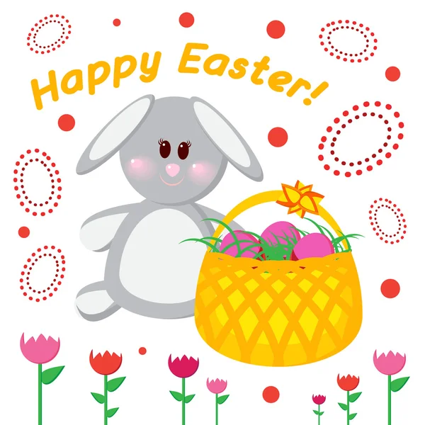 Easter greetings card Happy Easter — Stock Vector