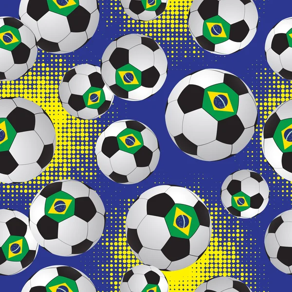 Bolas de fútbol. Patrón de fútbol . — Archivo Imágenes Vectoriales