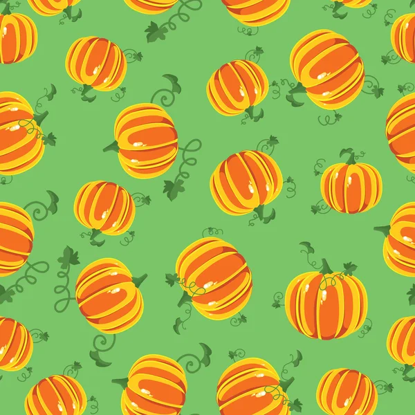 Pumpkins. Pattern seamless — Stock Vector