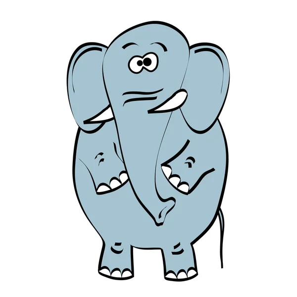 Schattig olifant — Stockvector
