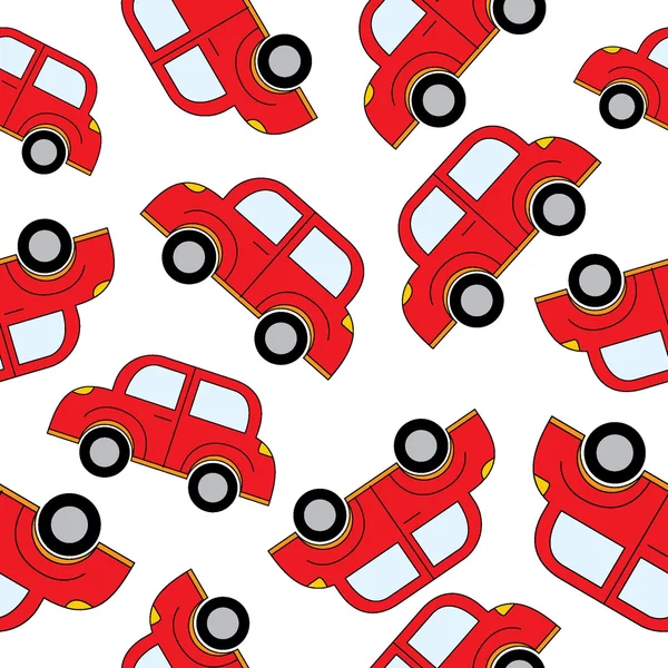 Cars, seamless  background, — Stock Vector