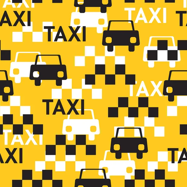 Taxi bezešvé vzor — Stockový vektor