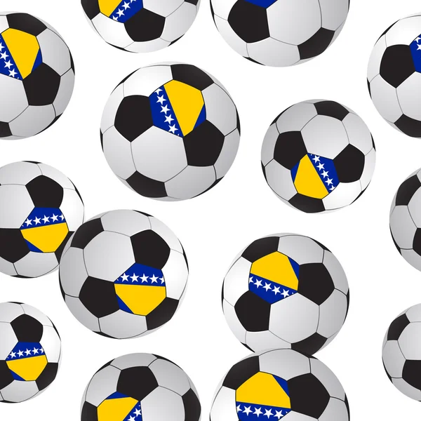 Footballs seamless pattern. — Stock Vector