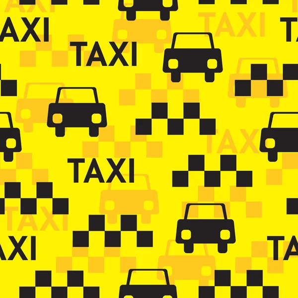 Taxi bezešvé vzor — Stockový vektor