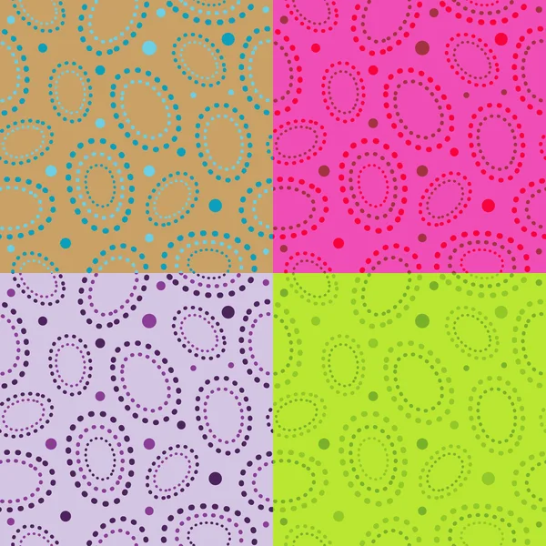 Set of  seamless Easter backgrounds — Stock Vector