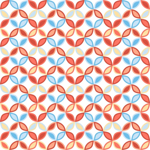 シームレスな明るい幾何学的な円パターン. — ストックベクタ