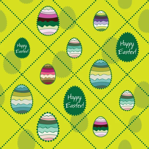 复活节彩蛋和珠 — 图库矢量图片