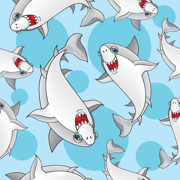 Requins Modèle sans couture — Image vectorielle