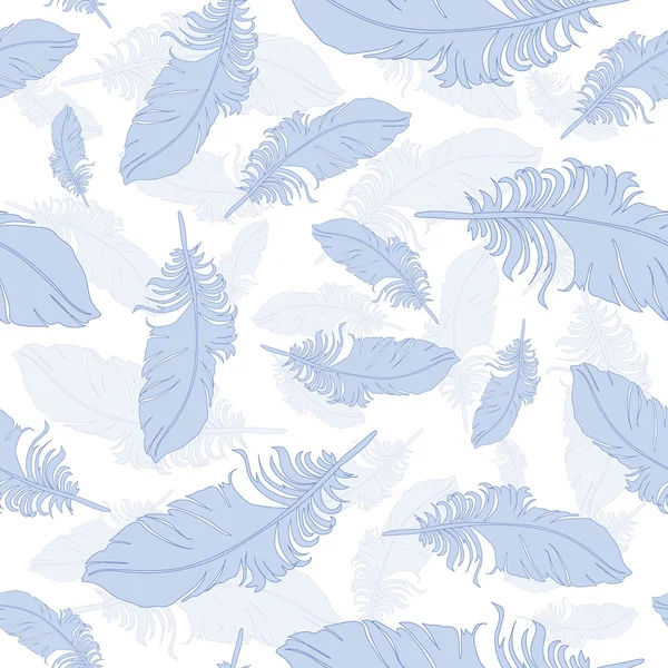 Plumage background seamless pattern vector. — Stock Vector