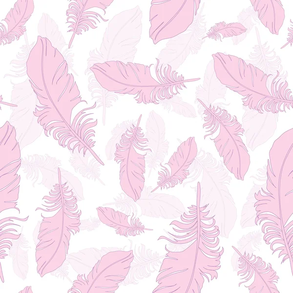 Plumage background seamless pattern vector. — Stock Vector