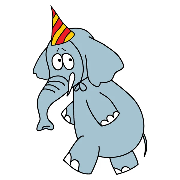 Elefante gris . — Vector de stock