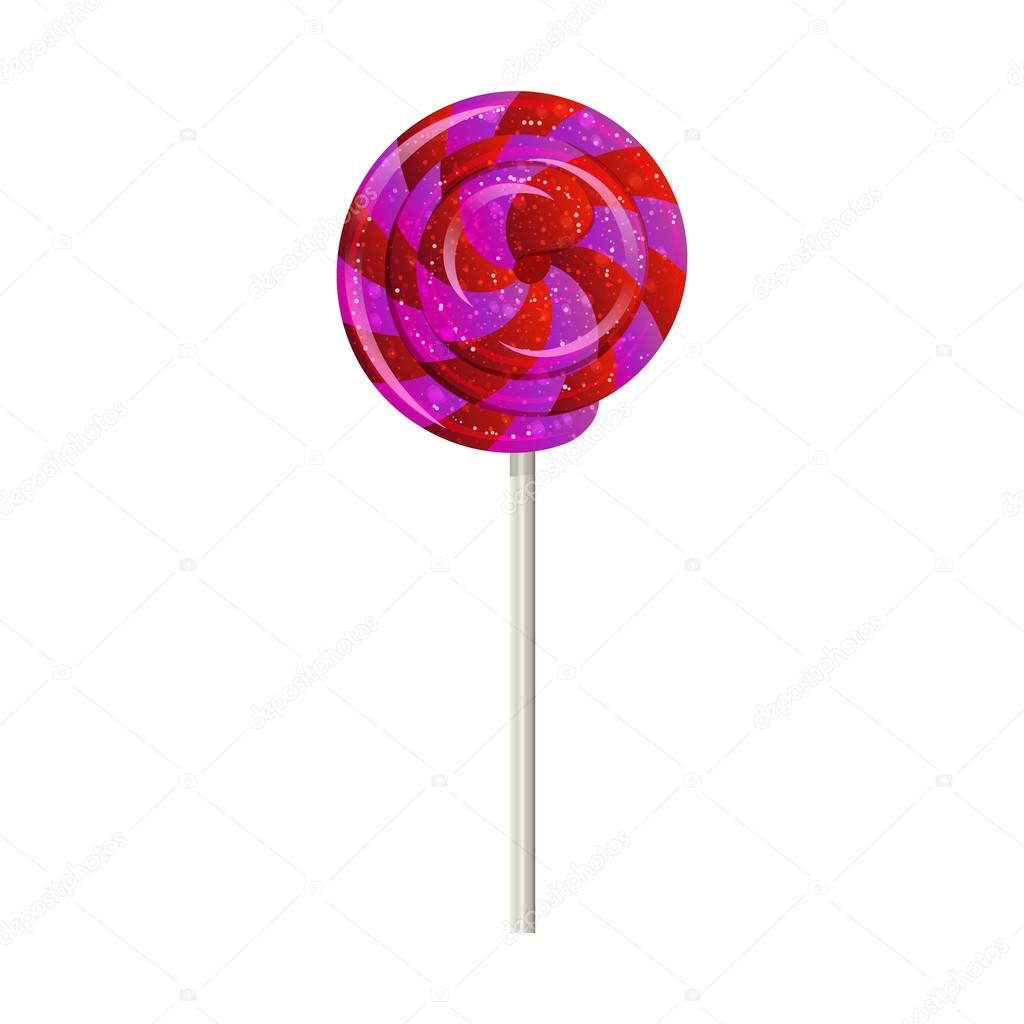 Candy on a stick, spinner, spiral. vector.