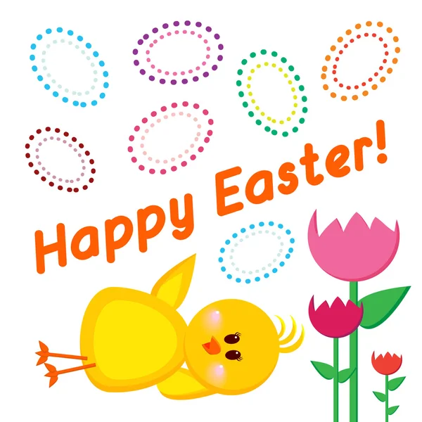 Easter greetings card Happy Easter — Stock Vector