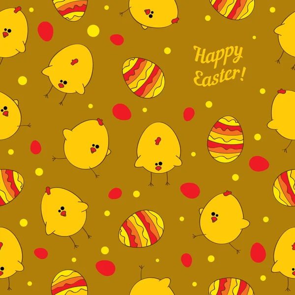 Easter seamless pattern. — Stock Vector