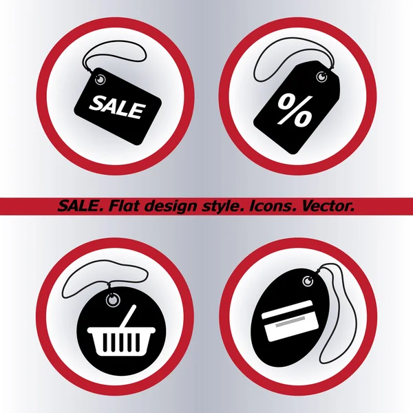 VENTA iconos etiqueta — Vector de stock