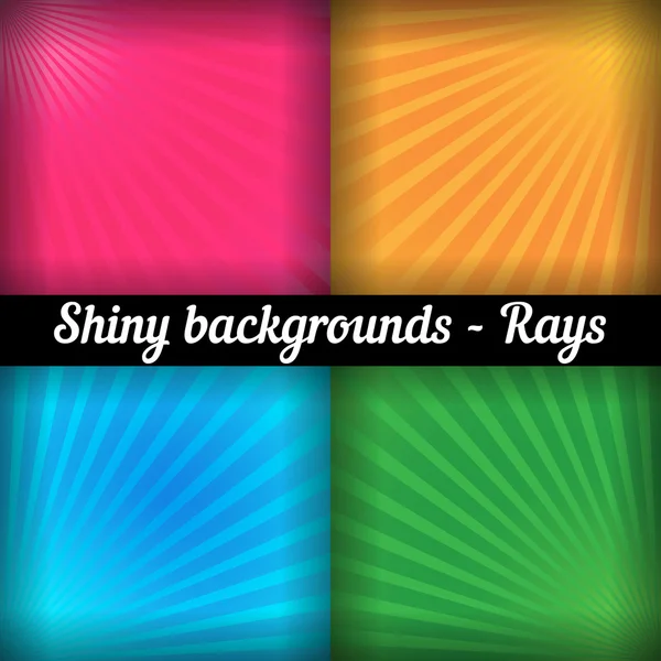 Rays. Sunburst Pattern. Vector set of different colors. — Stock Vector